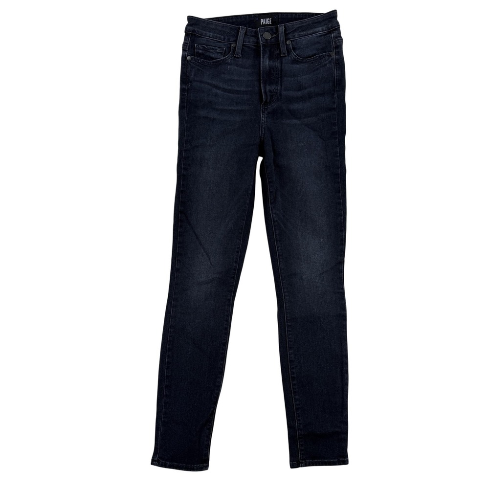 Paige Margot Ankle Jeans Womens 25 Blue Dark Wash High Rise Skinny Stretch 25x28